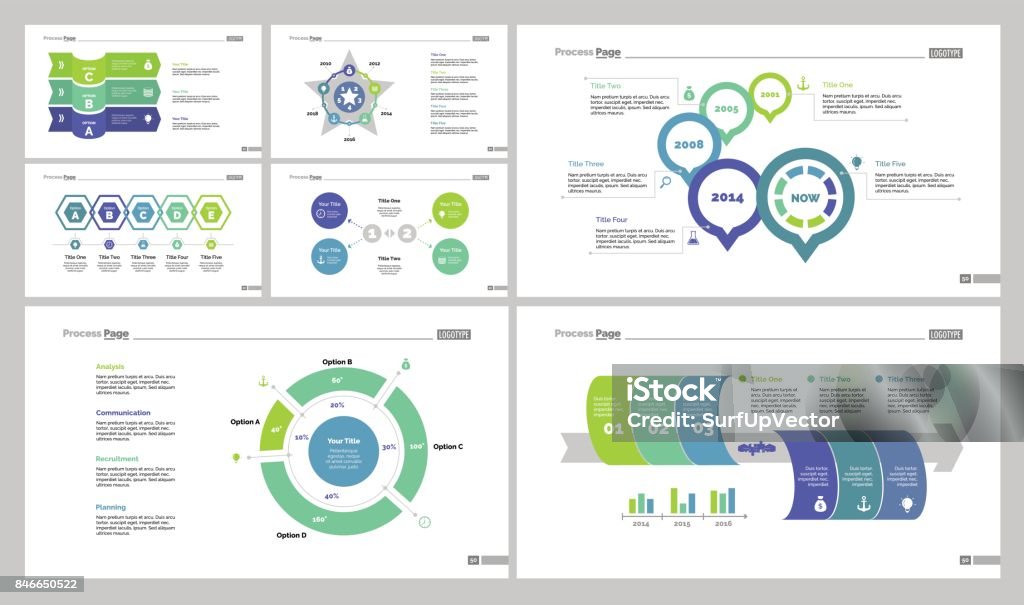 Annual Report Diagram Set Stock Illustration - Download Image Now ...