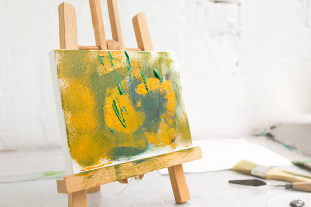 istock Abstract colorful painting in selective focus 846650780