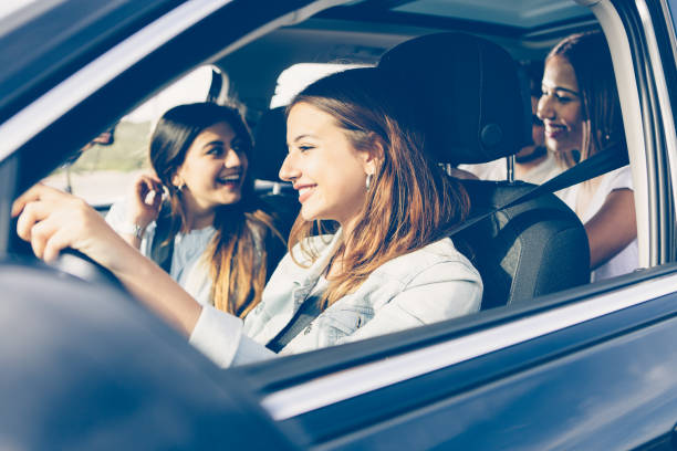istock Friends on vacations by car 846657528