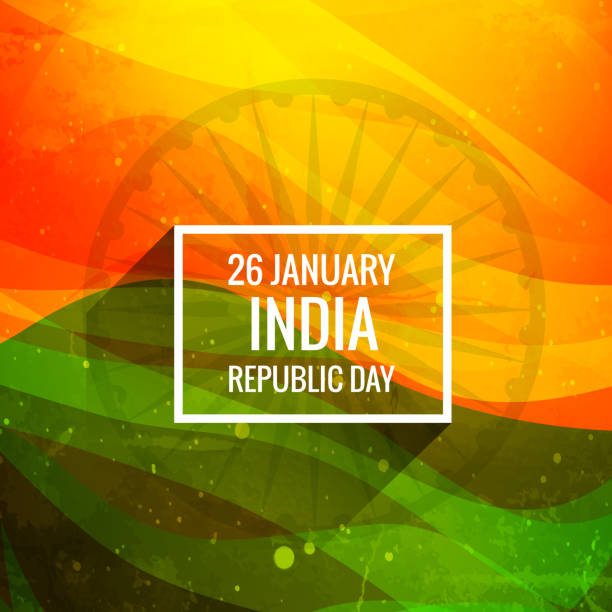 indische republik tag hintergrund-vektor-design-illustration - indian flag india flag independence stock-grafiken, -clipart, -cartoons und -symbole