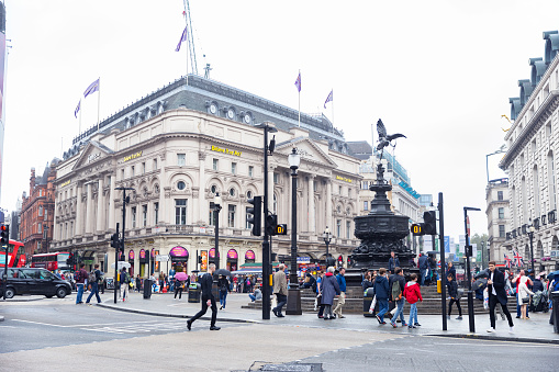 The connection of London’s busiest shopping/commercial streets of Haymarket, Regent St., Glasshouse St., Covent St., Shaftesbury Ave., and Piccadilly St. mimicking New York’s iconic “Times Square” with its neon advertising. This major landmark is a well traveled location by most tourists that o to London. As an excuse to sit on its steps and take a picture with the statue of Eros. With so many popular streets, it also holds the popular Criterion Theatre and London Pavilion. With it being such a hub for tourism and the public,  it is no surprise that there is a Tube Station directly under it all.