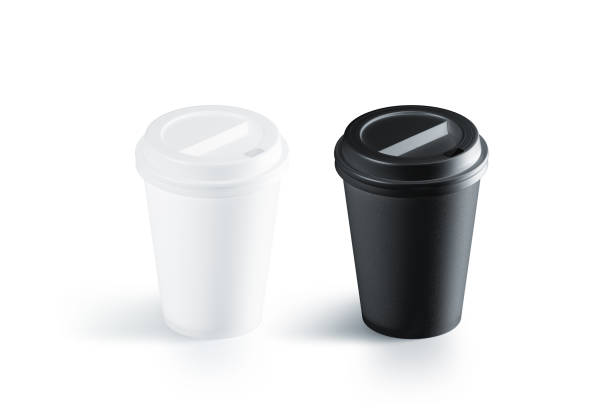 istock Blank black and white disposable paper cup 846688854