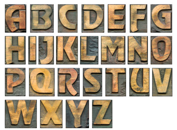 istock wooden letterpress set 846689422