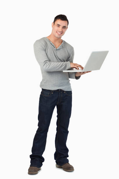 istock Young male working on his laptop 846700634