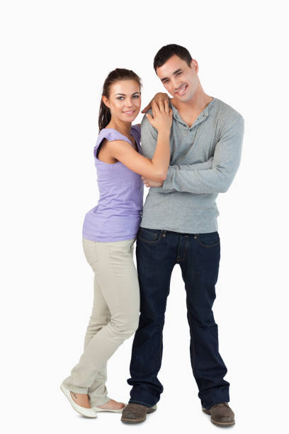 istock Young couple standing close together 846703766