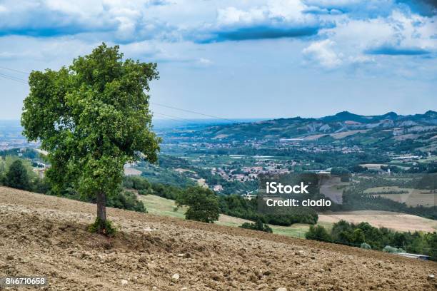 Summer Landscape Of The Panaro Valley Stock Photo - Download Image Now - Agricultural Field, Agriculture, Color Image