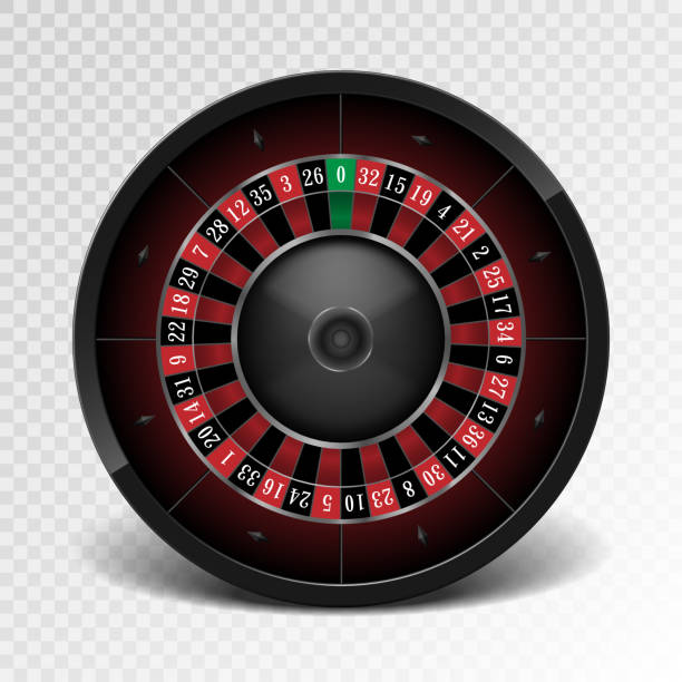 реалистичное черное колесо рулетки казино изолировано на прозрачном фоне. американское игорное колесо рулетки. иллюстрация вектора - roulette roulette wheel wheel isolated stock illustrations