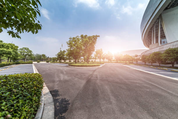 istock modern building and beautiful park, china 846711768