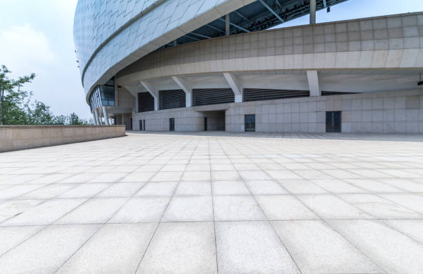 istock modern building and beautiful park, china 846714092