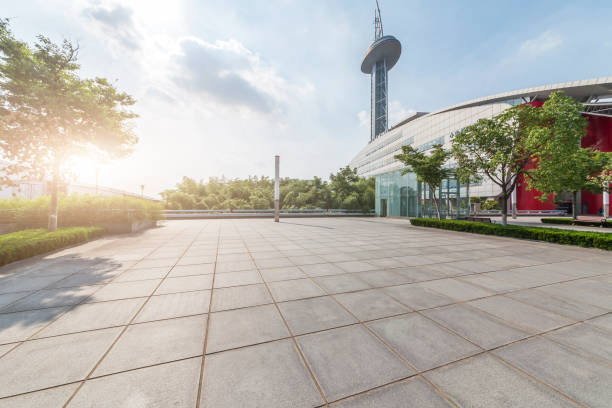 istock modern building and beautiful park, china 846714810