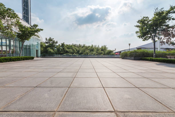 istock modern building and beautiful park, china 846714812