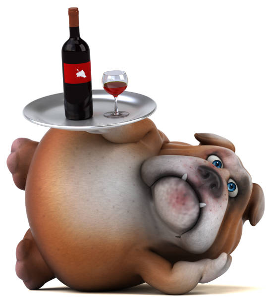 istock Fun bulldog - 3D Illustration 846715184