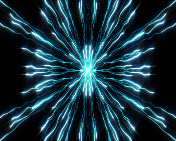 istock Strands of blue lights 846727362