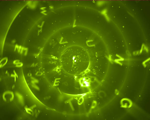 istock Capital letters in green circles 846727656