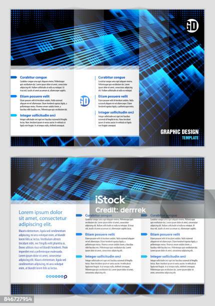 Leaflet Design Example Stock Illustration - Download Image Now ...