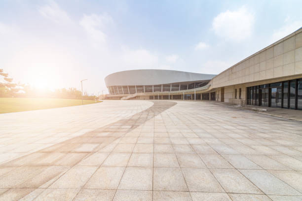 istock modern building and beautiful park, china. 846731140