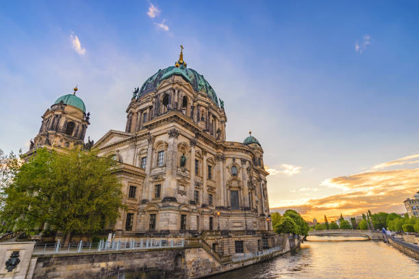 istock Berlin sunset city skyline at Berlin Cathedral (Berliner Dom), Berlin, Germany 846731572