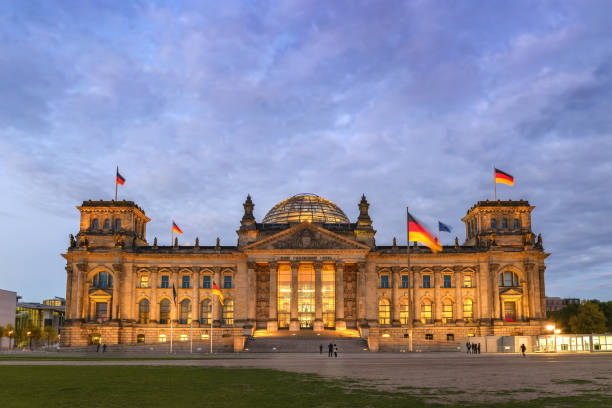 istock Berlin night city skyline at Reichstag (Bundestag), Berlin, Germany 846731574