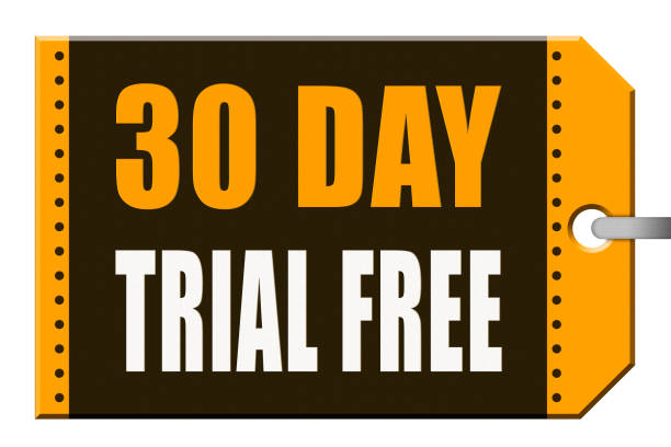 ilustrações de stock, clip art, desenhos animados e ícones de 30 day trial free. - costless