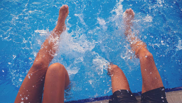 istock Splashing water in swimming pool 846735516
