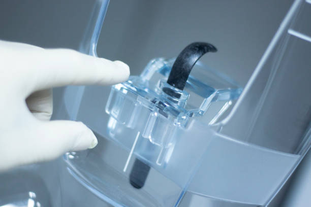 istock Dental x-ray machine scanner modern high technology machine used for scanning patient mouths in clinic. 846739552