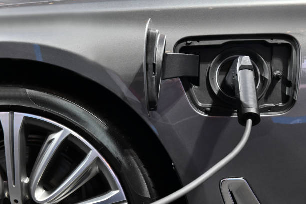 istock Power connector of electric car, hybrid 846745470