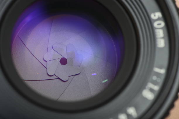 istock Close up shot of a camera lens 846746104