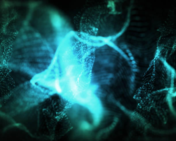 istock Indefinite shapes of blue lighting 846749218
