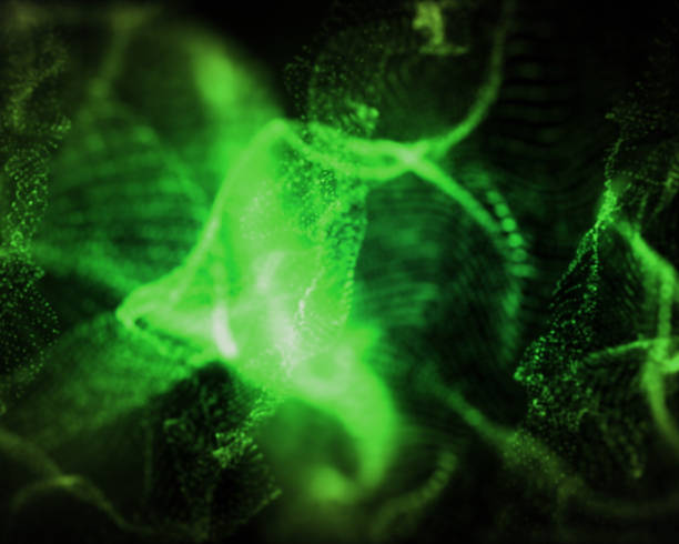 istock Indefinite shapes of green lights 846749262
