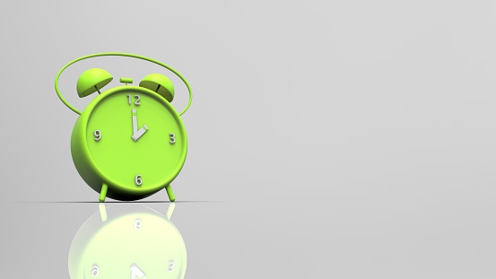 3d Rendering Of Alarm Clock With Nice Background Color Stock Photo -  Download Image Now - iStock