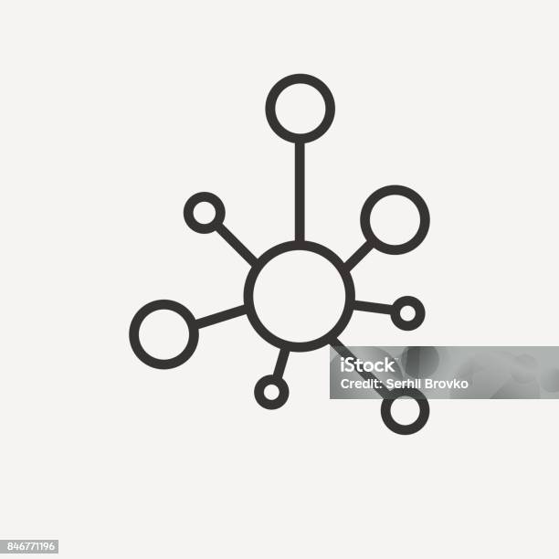 연결 아이콘입니다 허브 네트워크 연결 회색 배경에 고립입니다 벡터 일러스트입니다 컴퓨터 네트워크에 대한 스톡 벡터 아트 및 기타 이미지 - 컴퓨터 네트워크, 아이콘, 연결