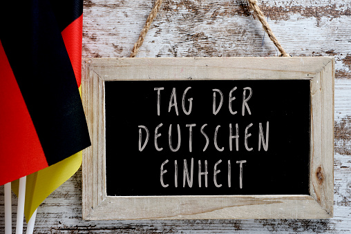 text Day of German Unity written in German