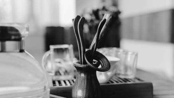 istock Tea tools for traditional Chinese and Japanese tea close-up. Tea ceremony and tea tools for her. The traditions of tea drinking in the world 846778556