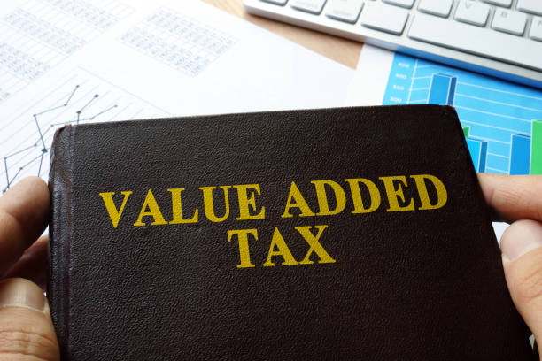 istock Value added tax VAT written on a front of book. 846778952