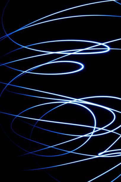 istock Abstract lines of light in the night 846779726