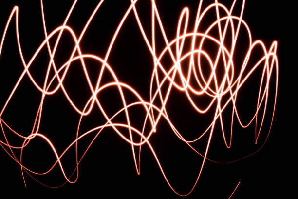 istock Abstract lines of light in the night 846781936
