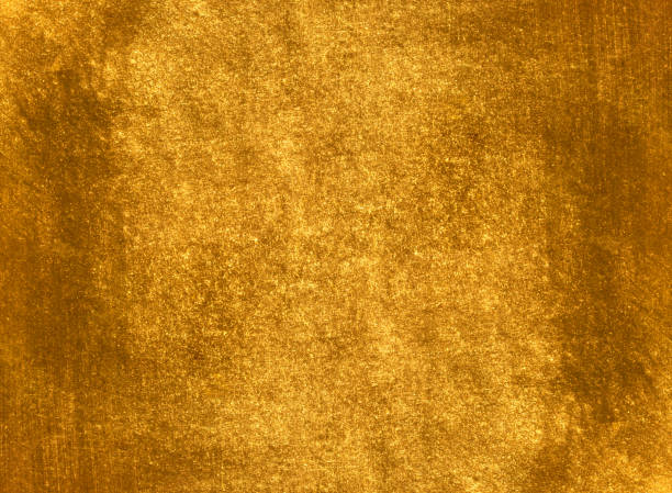 istock Shiny yellow leaf gold foil texture 846787118