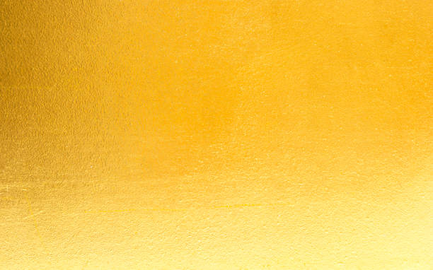 istock Shiny yellow leaf gold foil texture 846788358