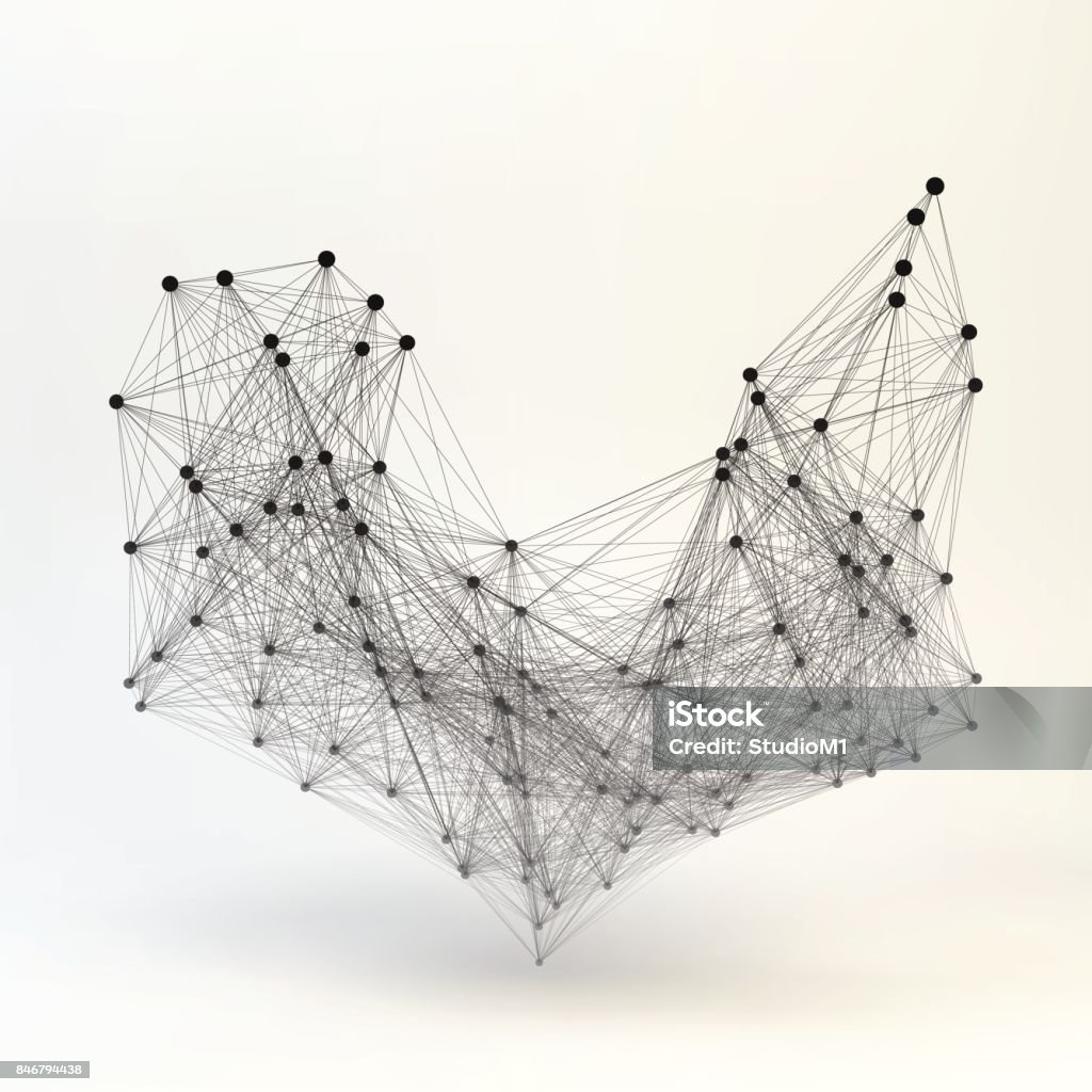 Structure Wireframe Vector Connection Structure Wireframe Vector Illustration Stock Illustration ...