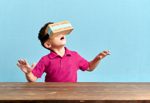 istock Child is discovering the virtual reality glasses 846794784