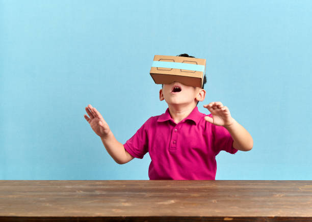 istock Child is discovering the virtual reality glasses 846795398