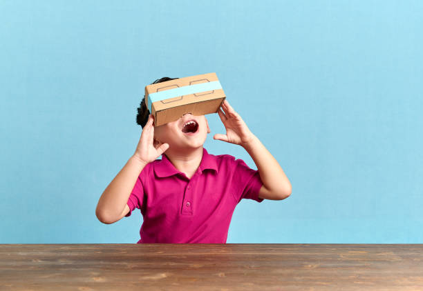 istock Child is discovering the virtual reality glasses 846795854
