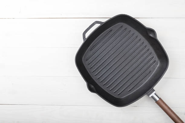 istock empty grill pan on a wooden background 846795858