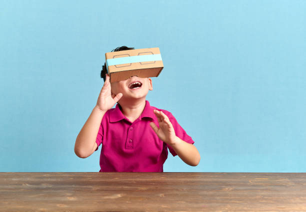 istock Child is discovering the virtual reality glasses 846798854