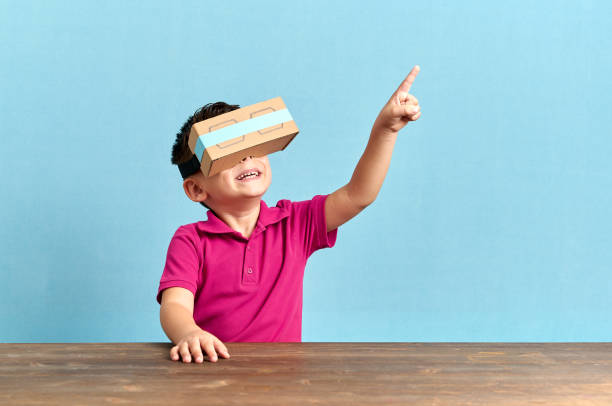 istock Child is discovering the virtual reality glasses 846799220