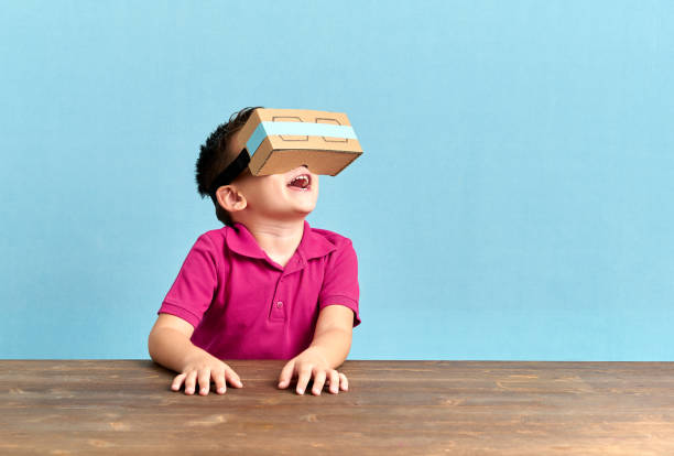 istock Child is discovering the virtual reality glasses 846799718