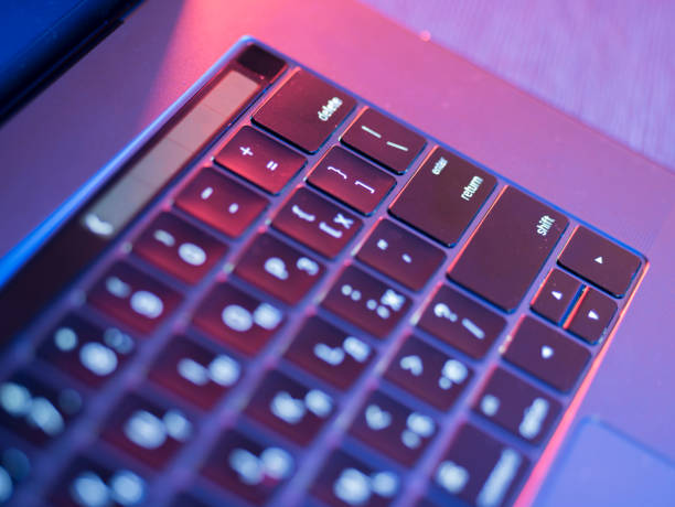 istock Close-up of laptop keyboard with focus on Enter button 846800592