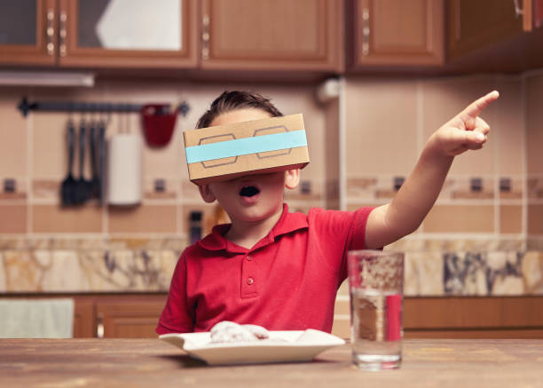 istock Child is discovering the virtual reality glasses 846800874