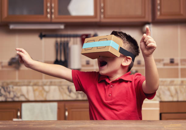 istock Child is discovering the virtual reality glasses 846805258