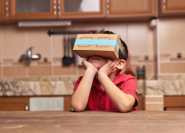 istock Child is discovering the virtual reality glasses 846805692